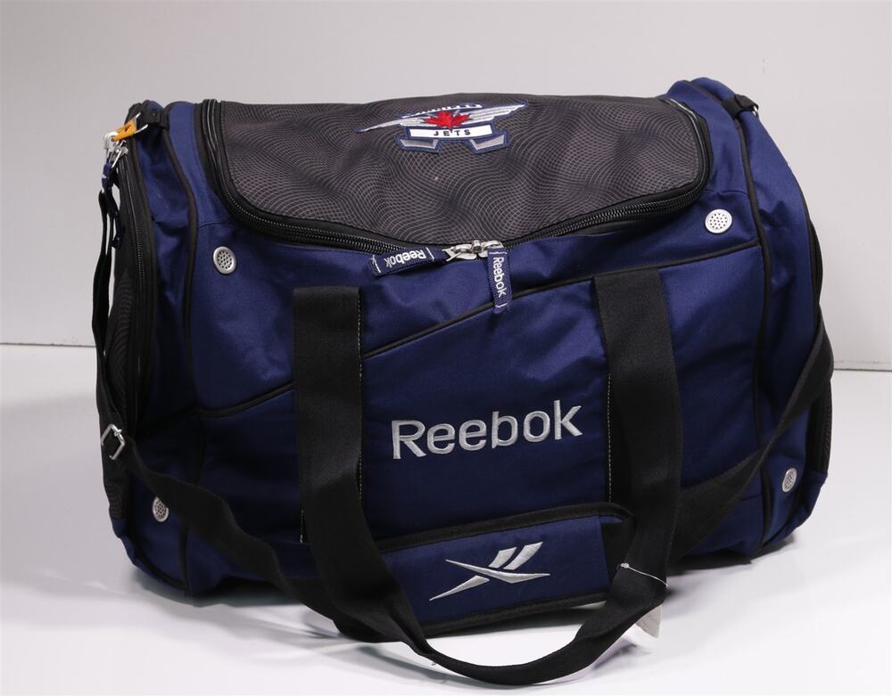 Winnipeg Jets Ron Hainsey Reebok Owned Team Issued Used Duffle Bag